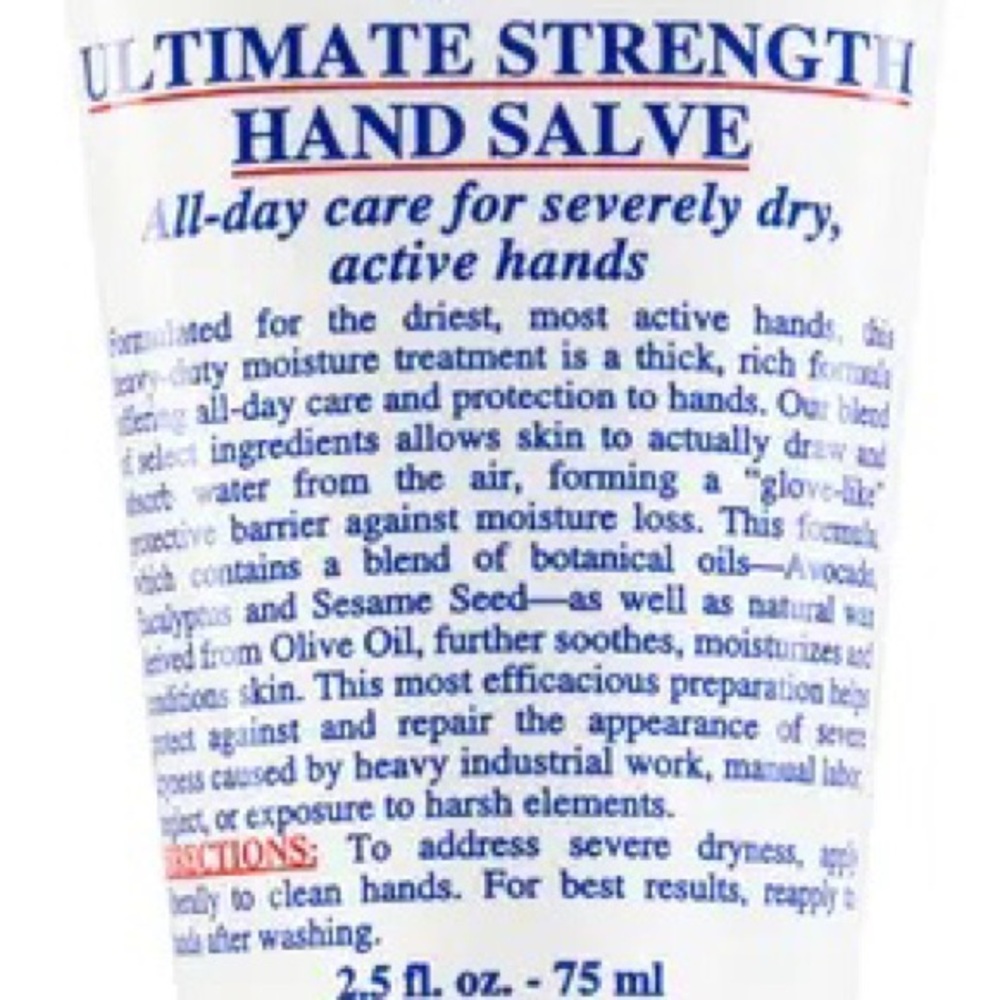Ultimate Strength Hand Salve